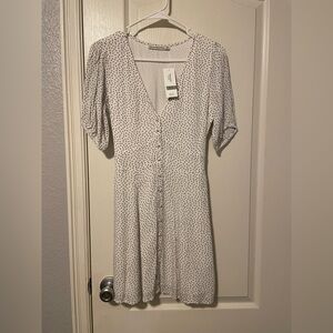 Abercrombie & Fitch White Polka Dot Dress